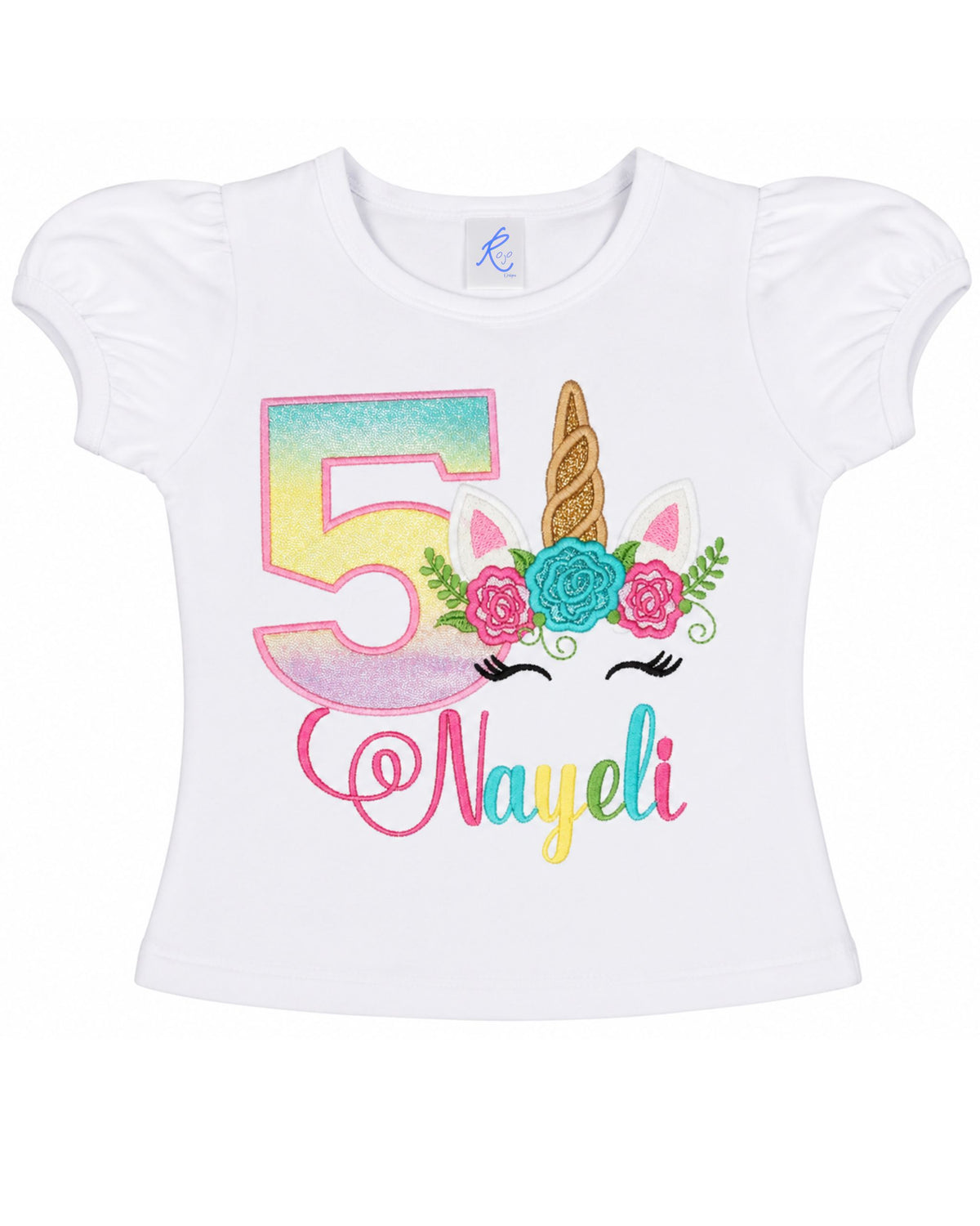 Personalized Unicorn Birthday Shirt