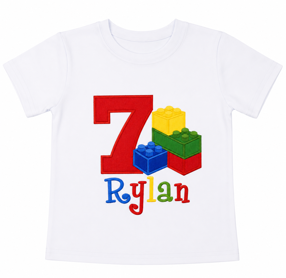 Build Big Birthday Memories with a Personalized Building Blocks Birthday Shirt!