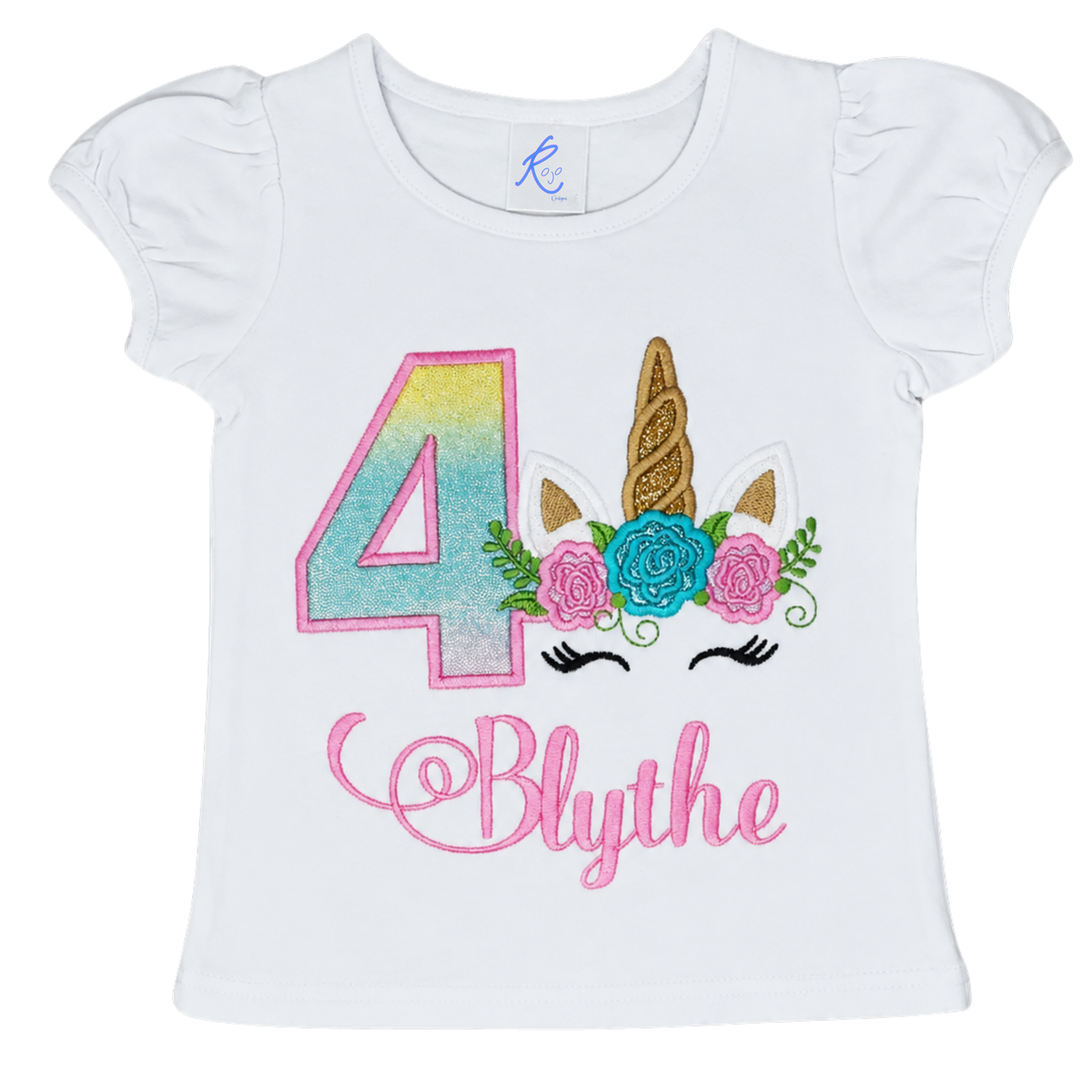 Personalized Unicorn Birthday Shirt